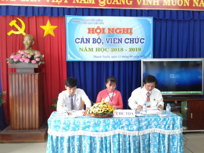 HỘI NGHỊ CÁN BỘ, VIÊN CHỨC năm học 2018-2019
