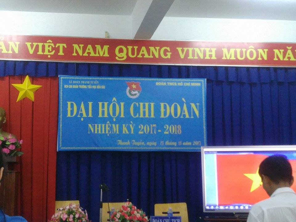 ĐẠI HỘI CHI ĐOÀN TRƯỜNG TIỂU HỌC BẾN SÚC NHIỆM KỲ 2017-2018