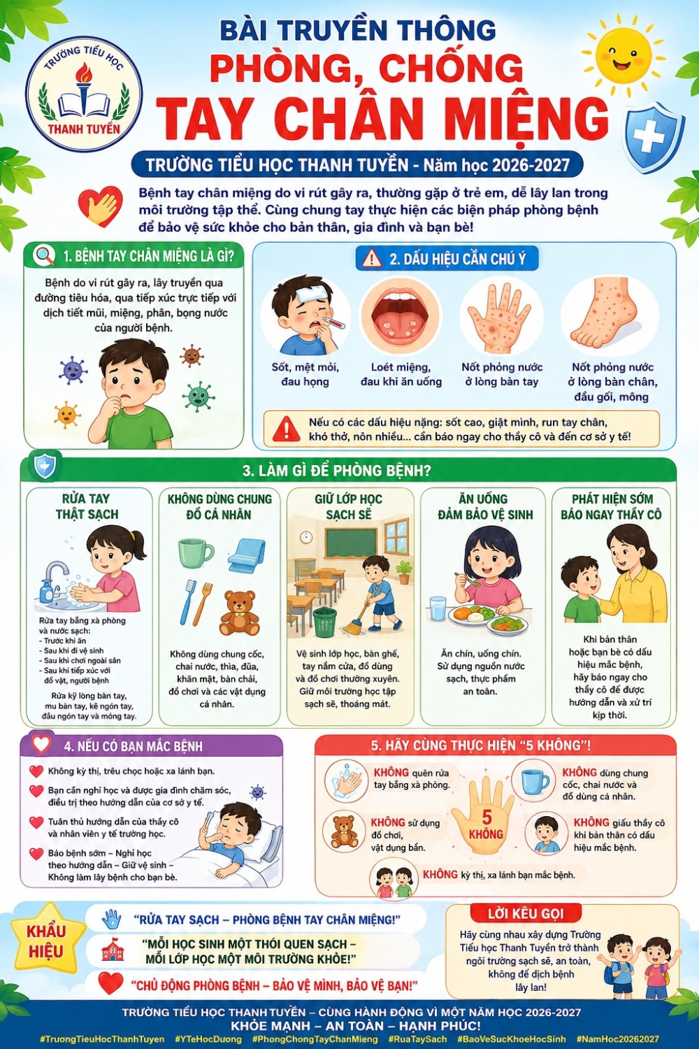 Tuyên truyền phòng chống bệnh chân tay miệng